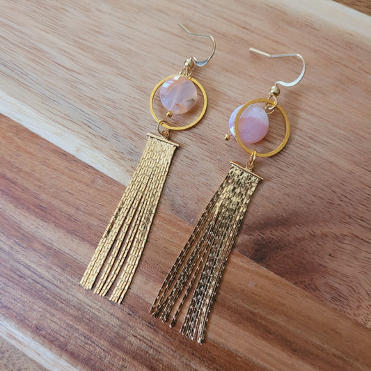 Flower Agate Earrings