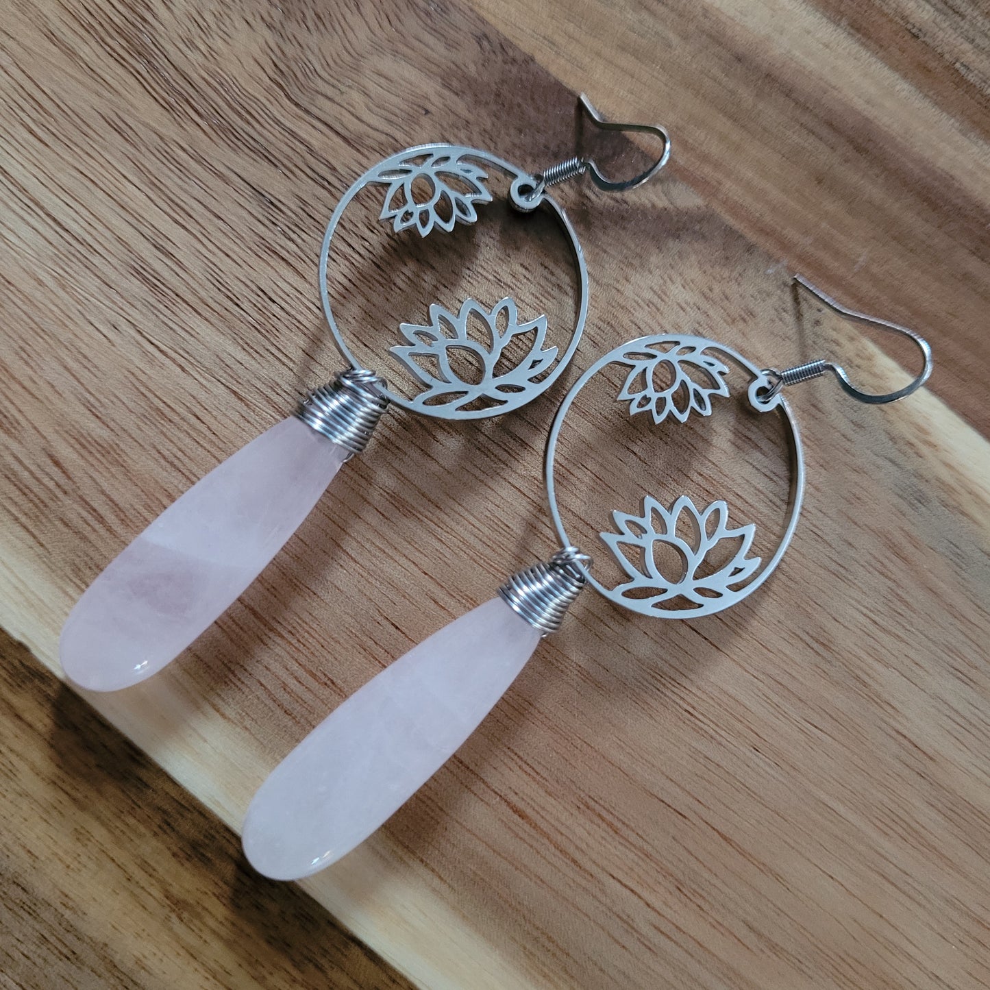 Rose Quartz Earrings