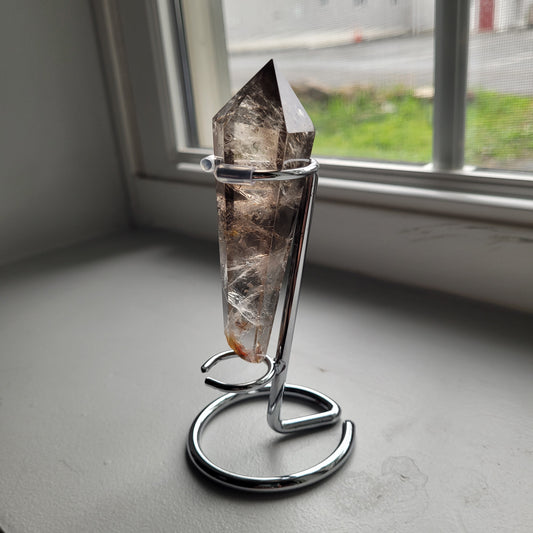 Smoky Quartz Scepter with Stand