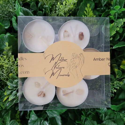 Amber Noir Tealights