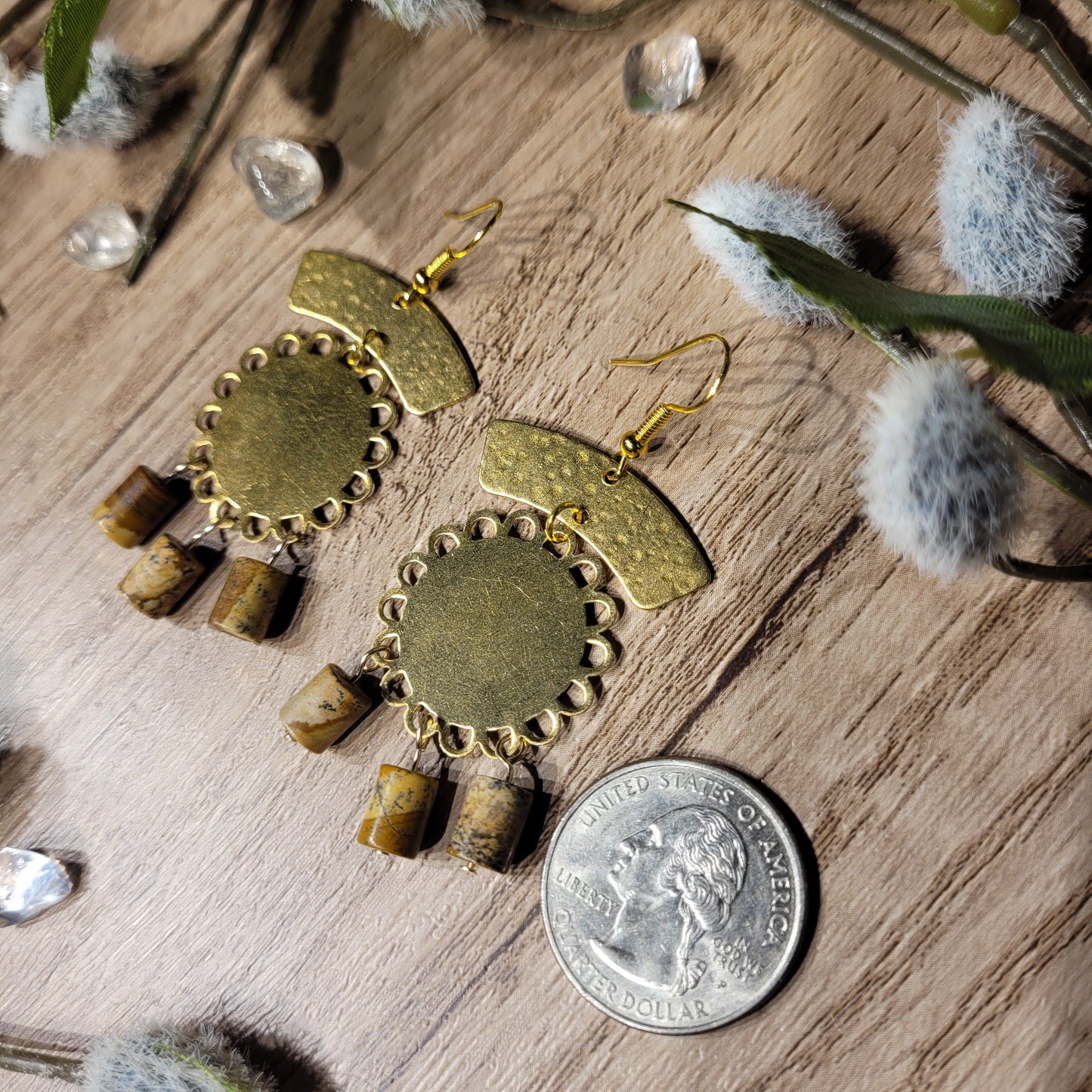 Picture Jasper Earrings