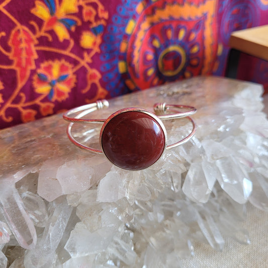 Red Jasper Cuff Bracelet