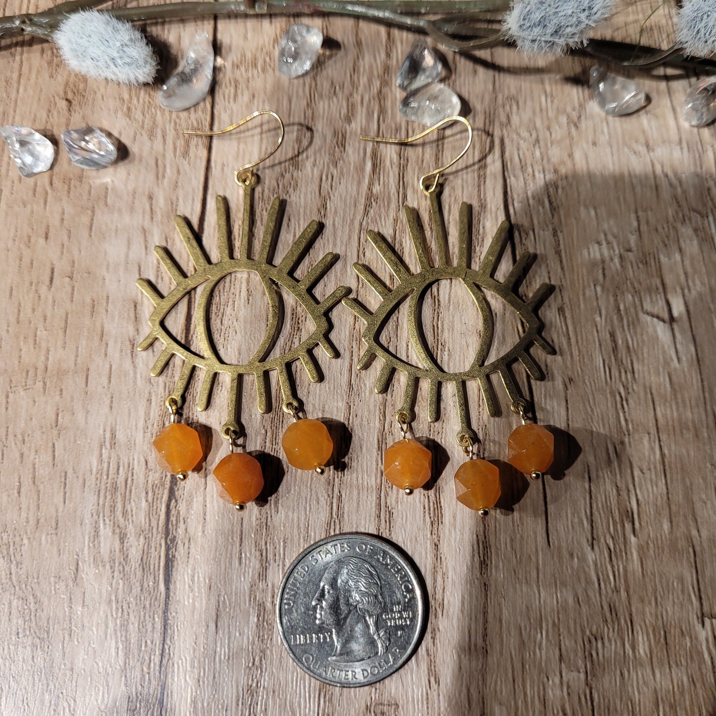 Orange Aventurine Earrings