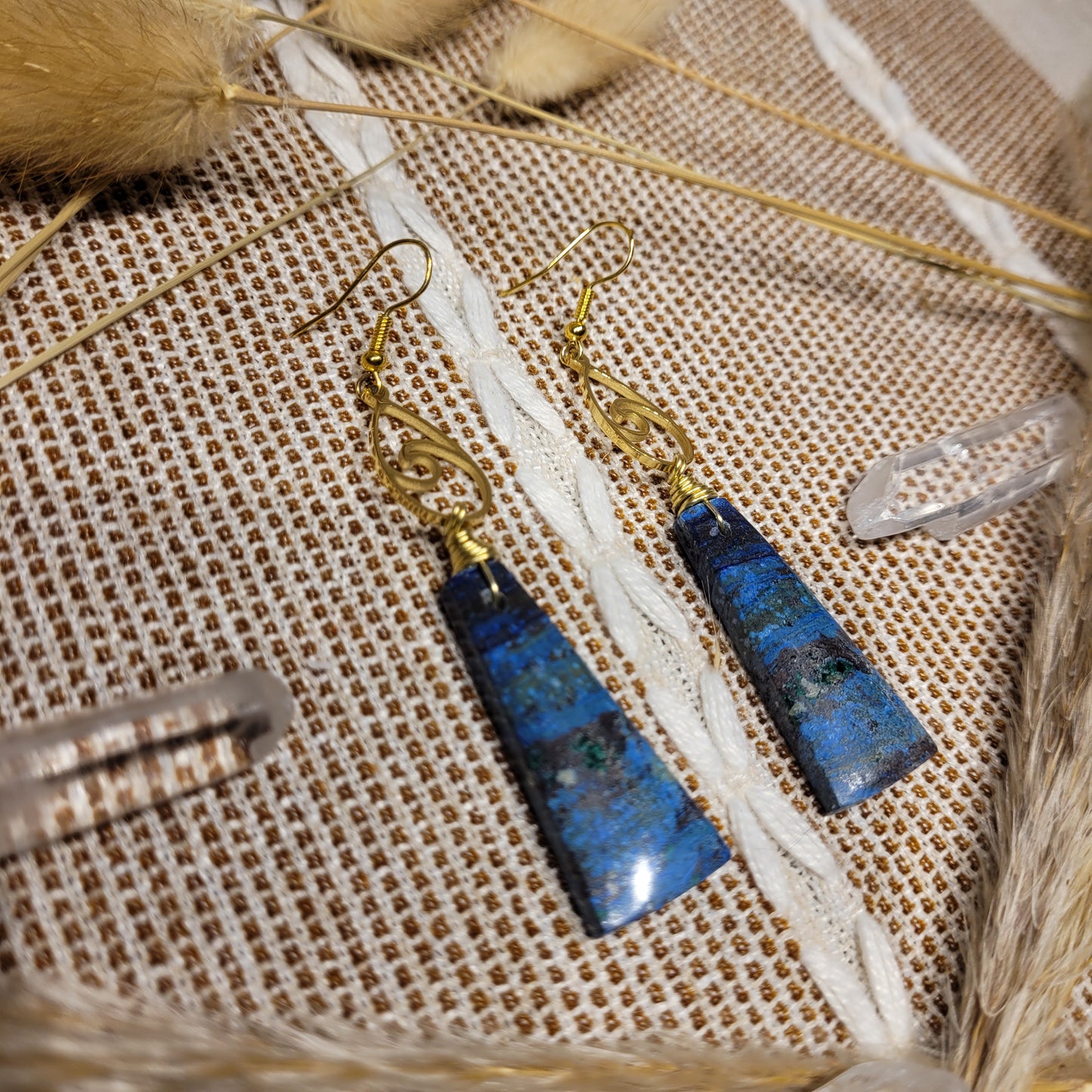 Azurite Malachite Earrings