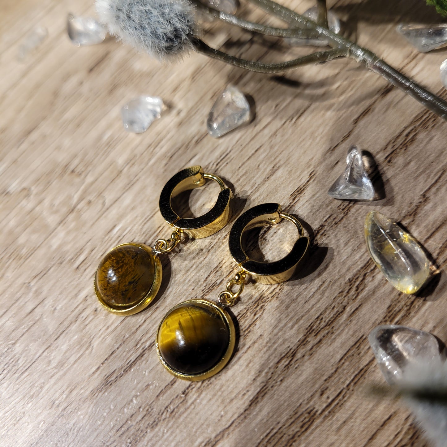 Tigers Eye Earrings