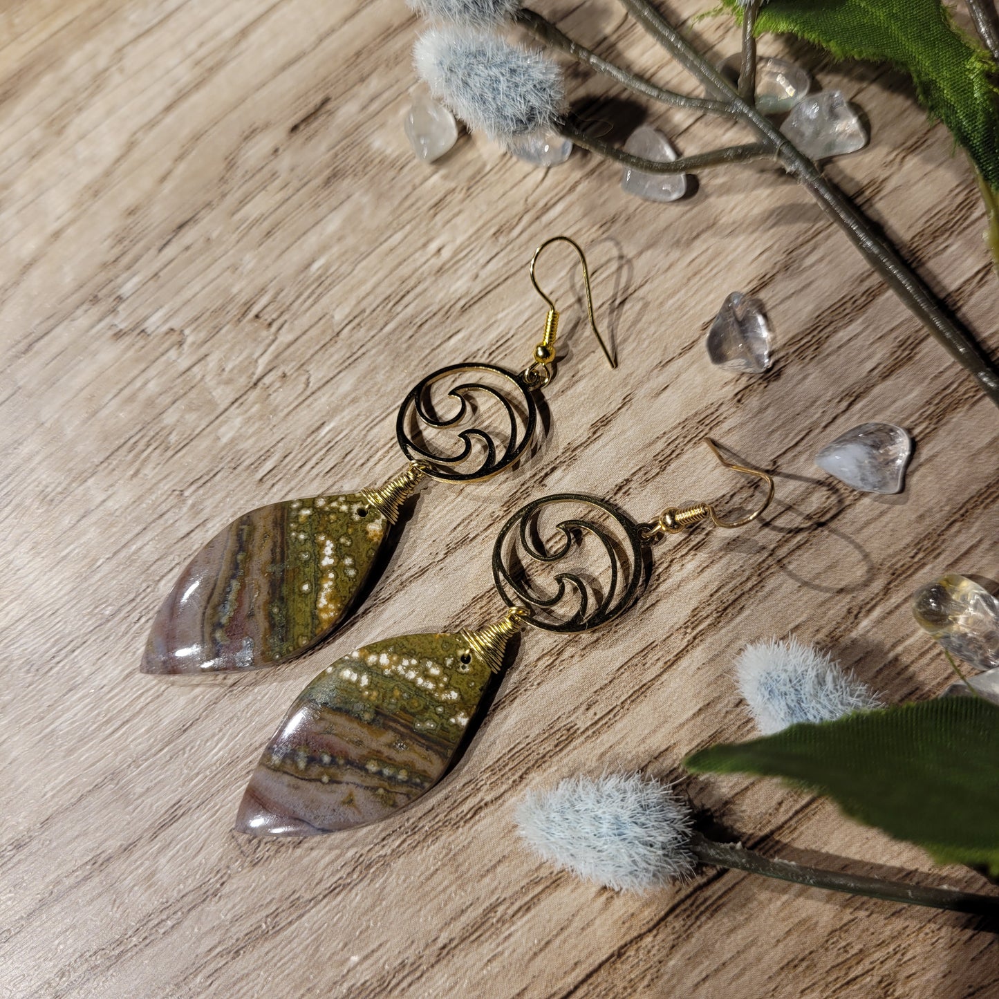 Ocean Jasper Earrings