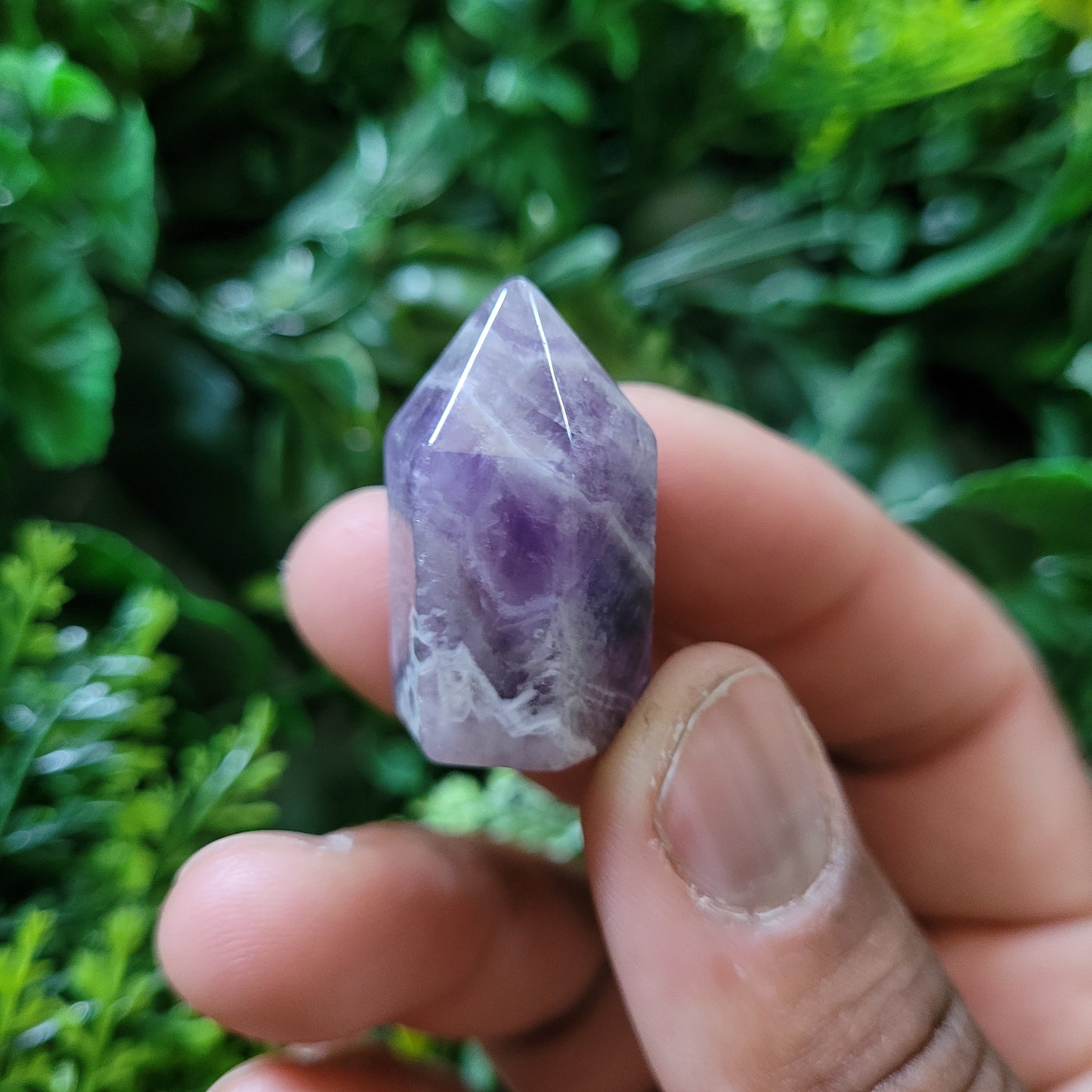 Chevron Amethyst Mini Tower