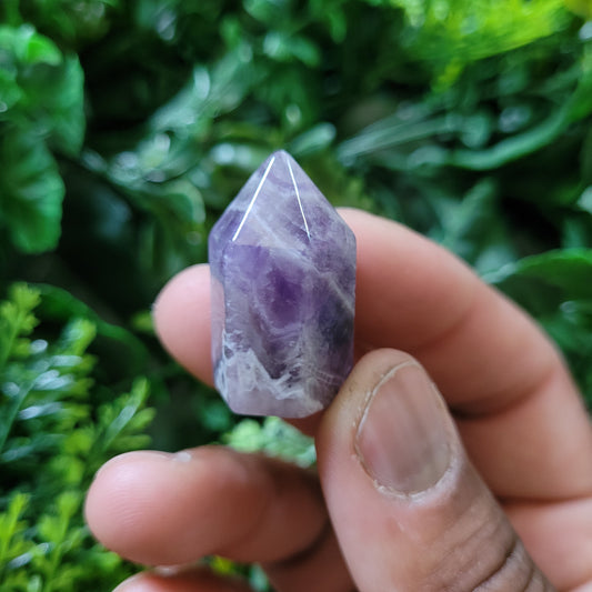 Chevron Amethyst Mini Tower