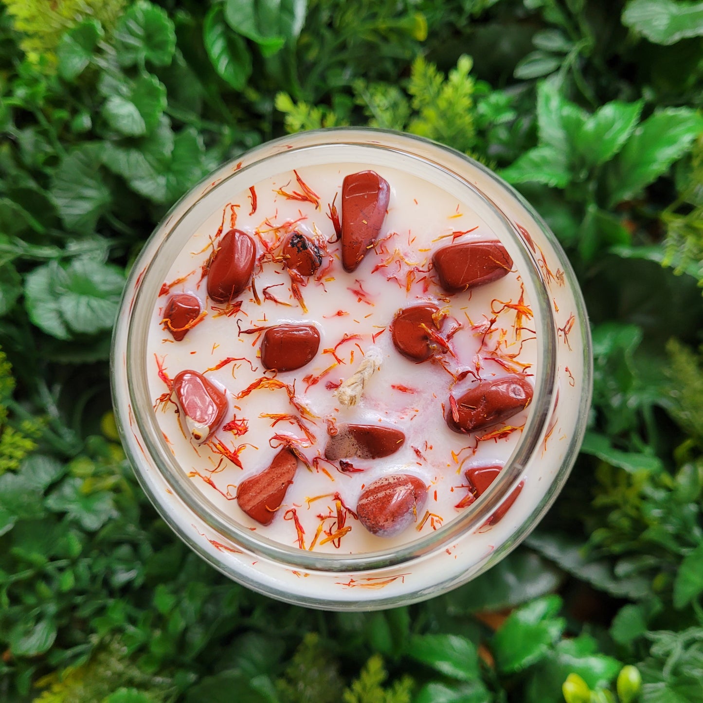 Black Violet and Saffron Candle