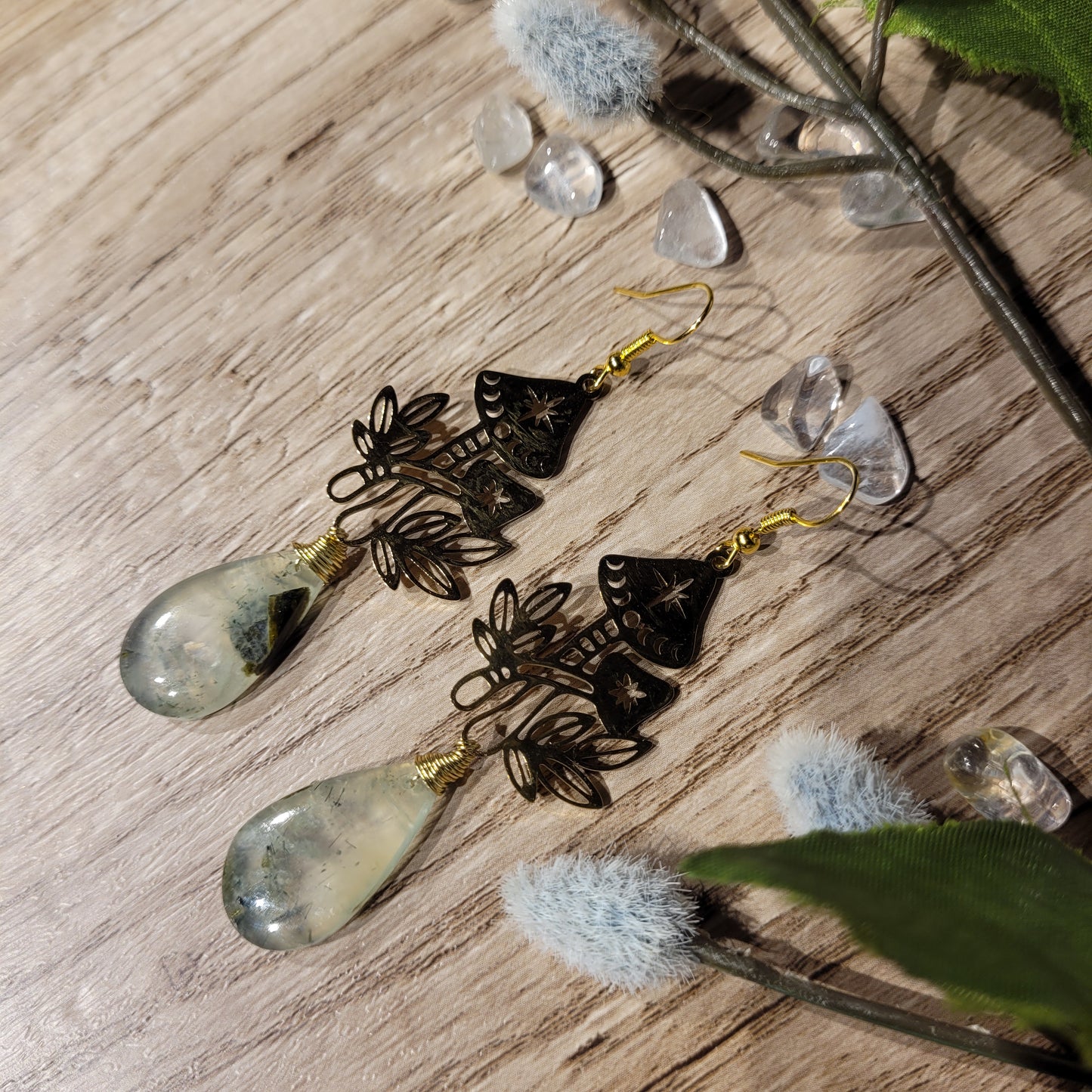 Prehnite Earrings