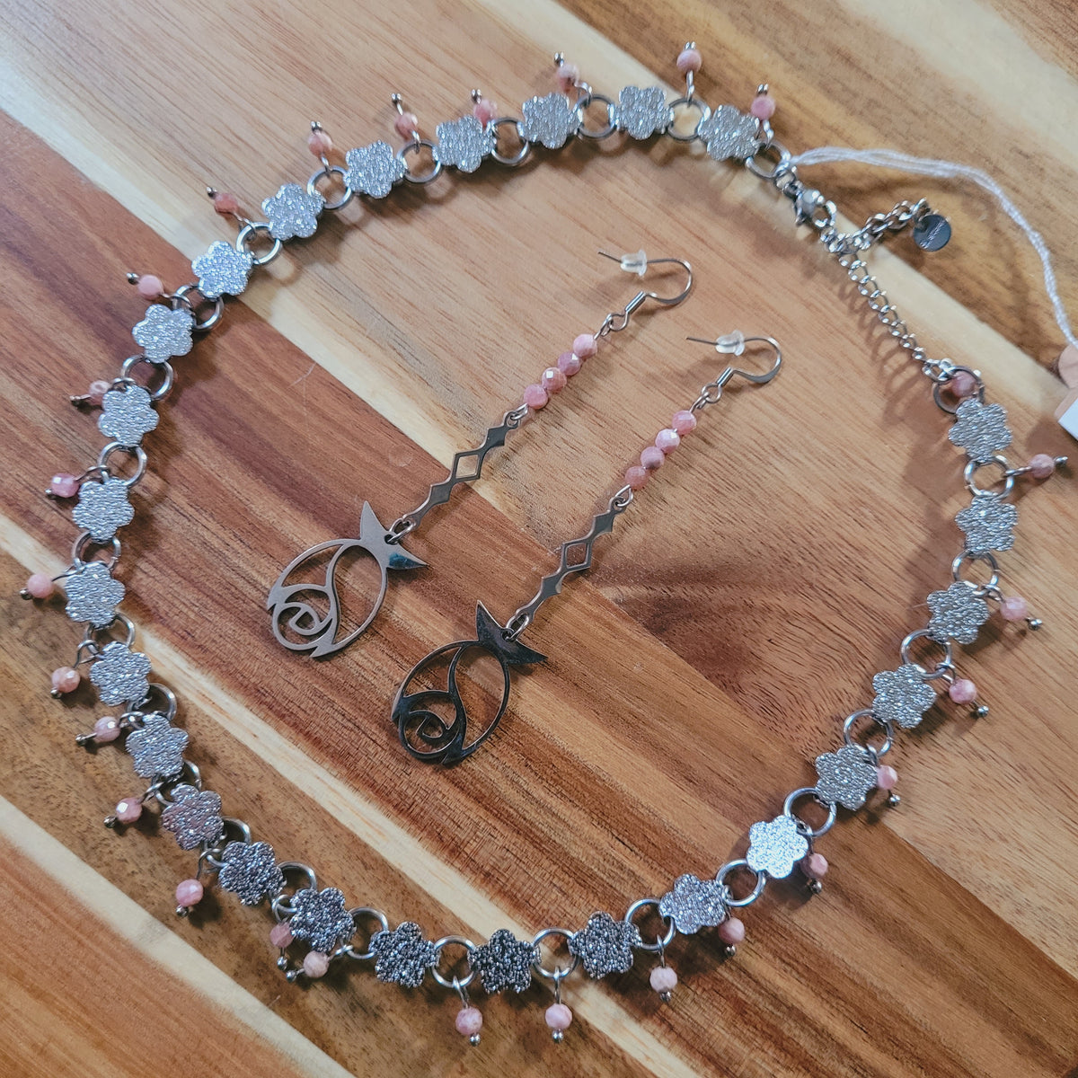 Rhodocrosite Jewelry Set