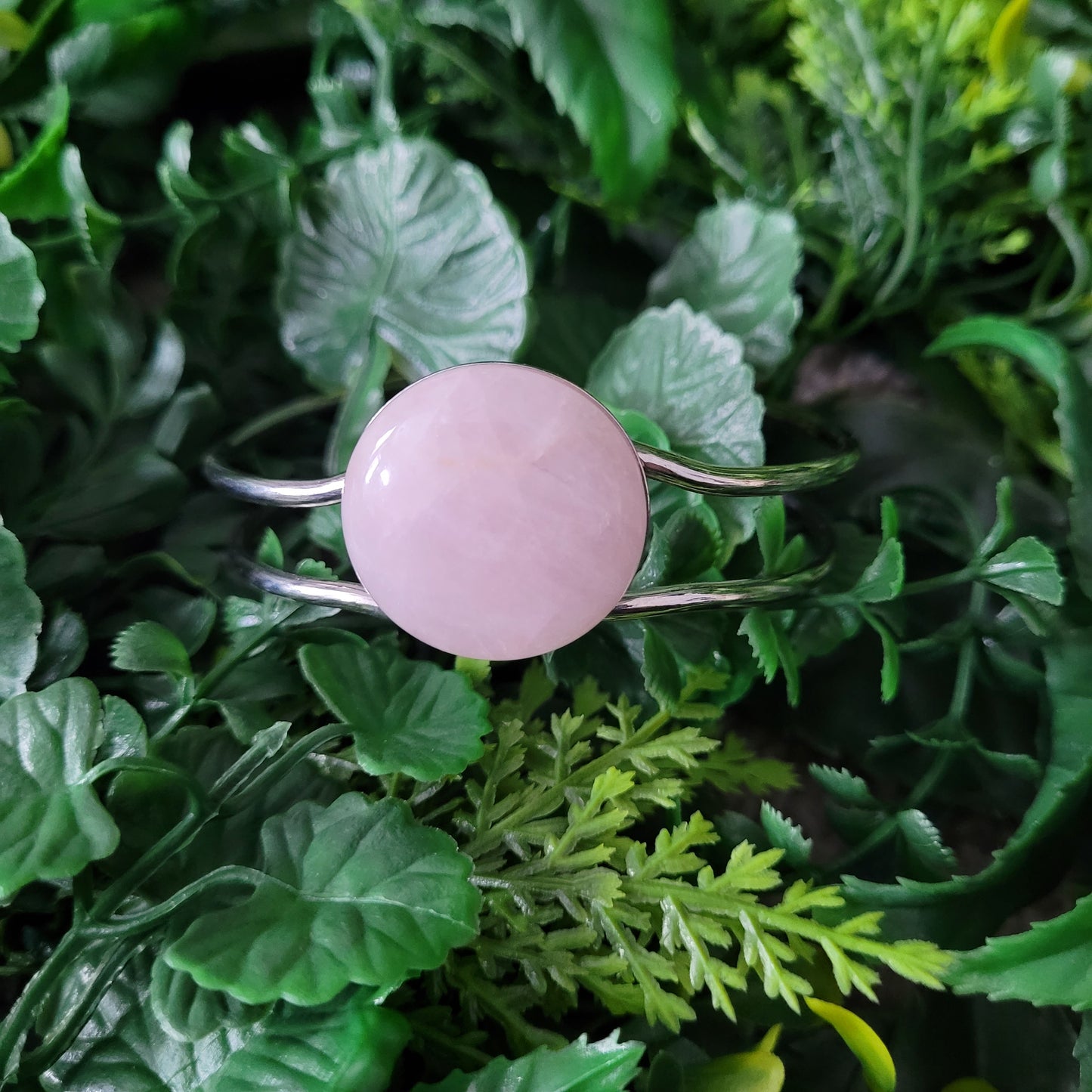 Rose Quartz Cuff Bracelet