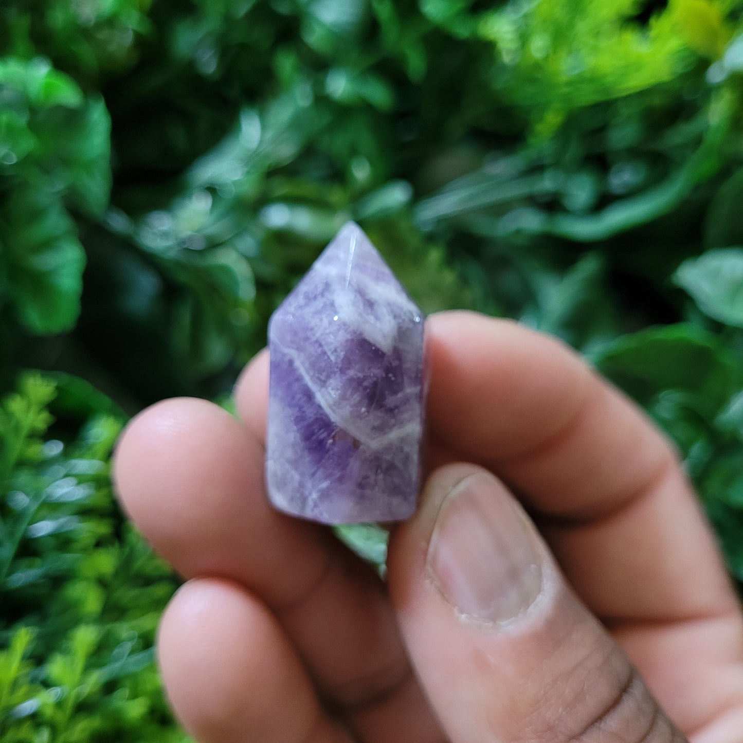 Chevron Amethyst Mini Tower