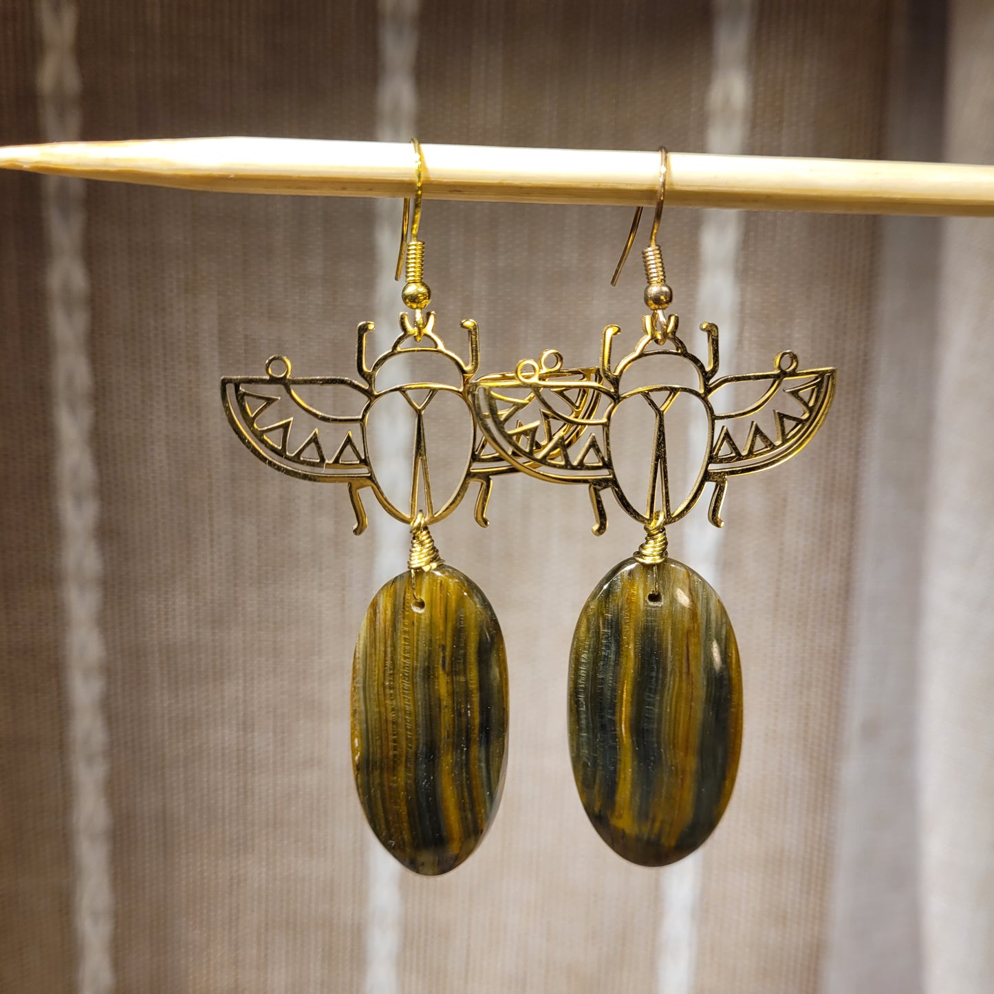 Tigers Eye Earrings