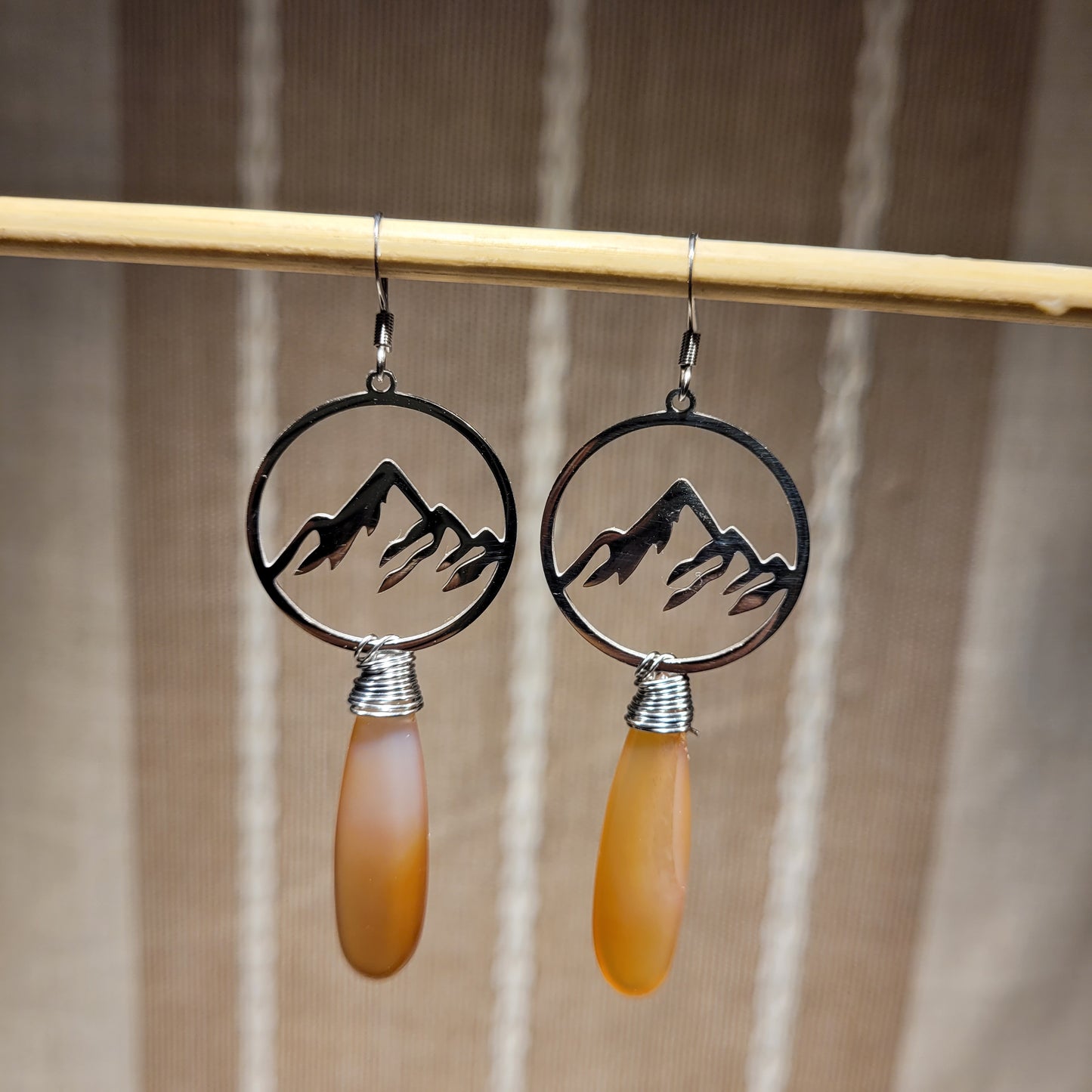 Carnelian Agate Earrings