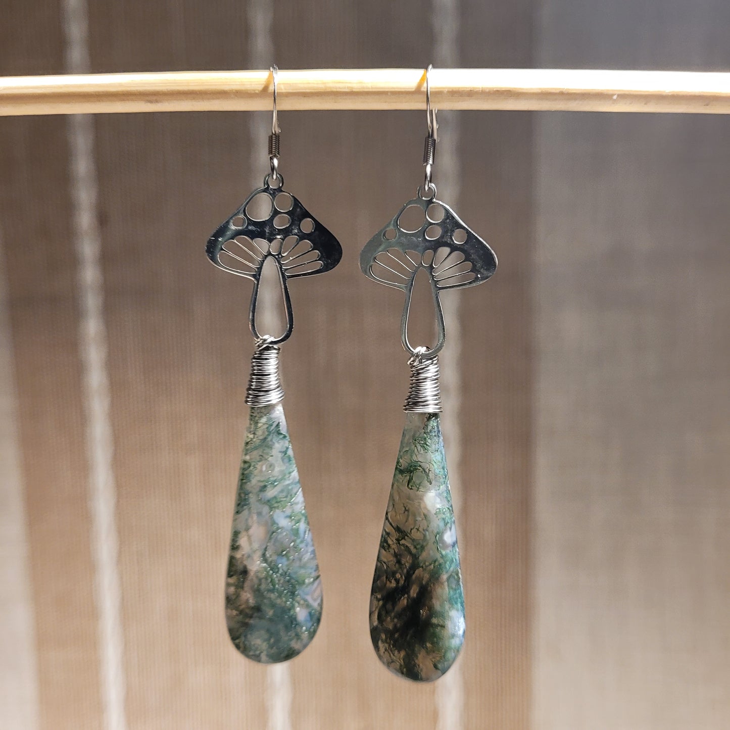 Moss Agate Earrings