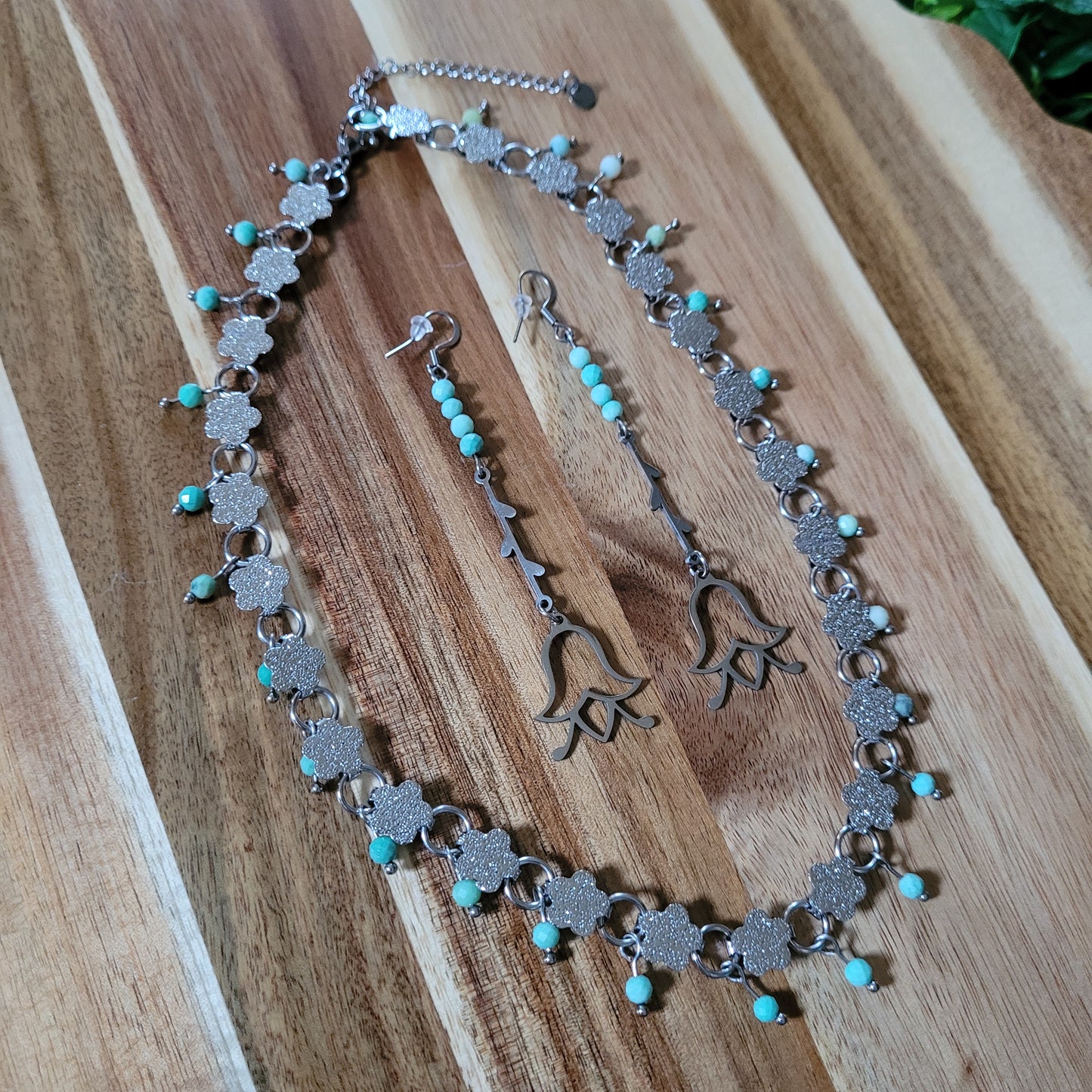 Chrysoprase Jewelry Set