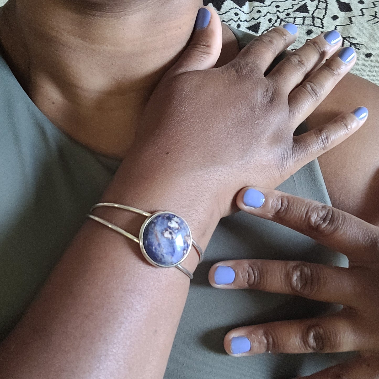Sodalite Cuff Bracelet