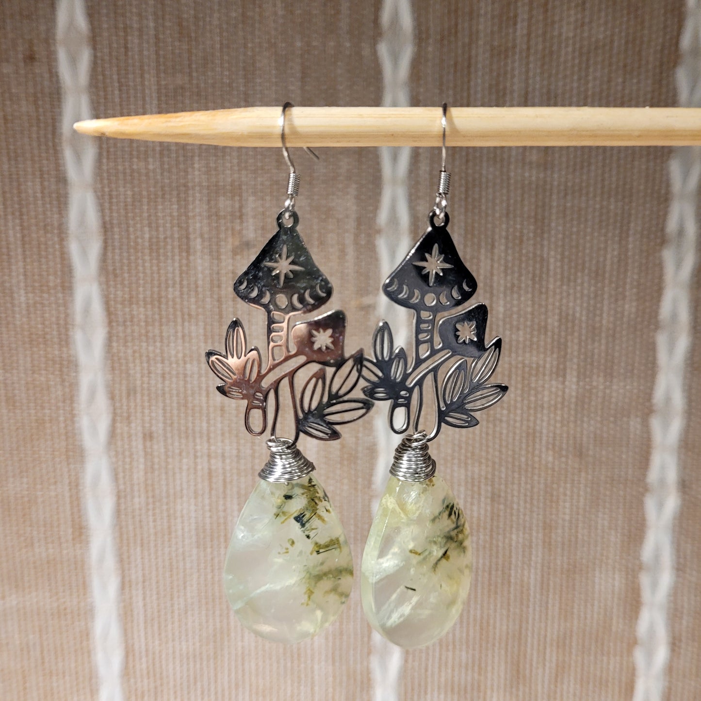 Prehnite Earrings