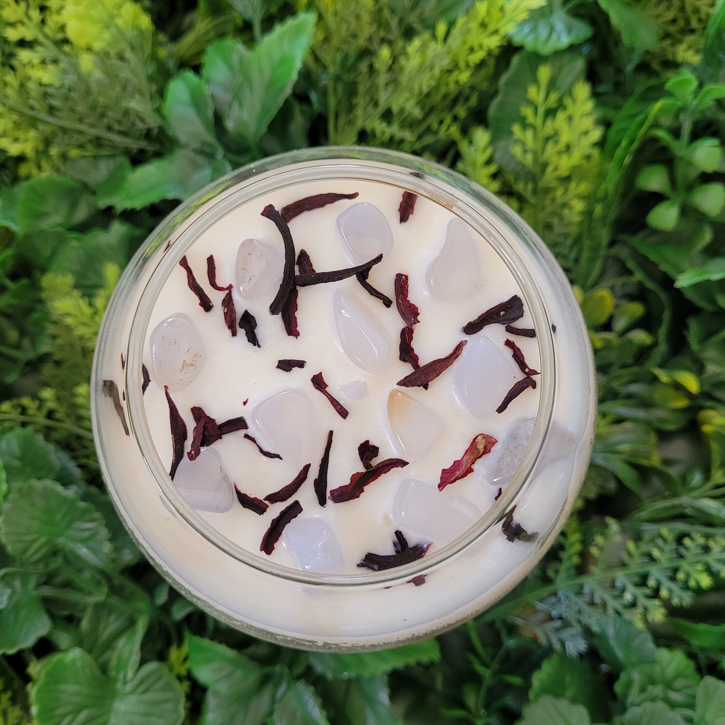 Hibiscus Palm Candle