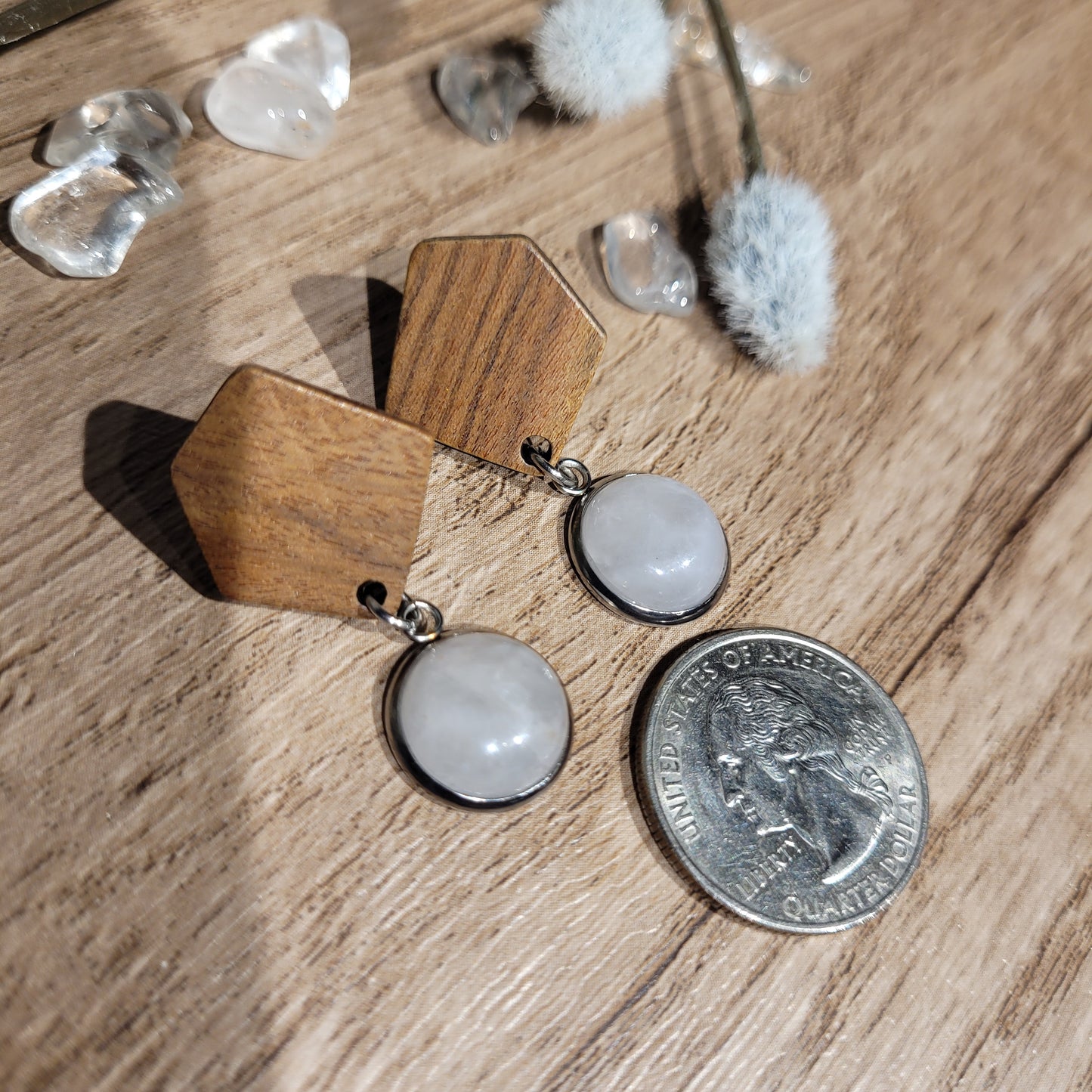 Rose Quartz Earrings