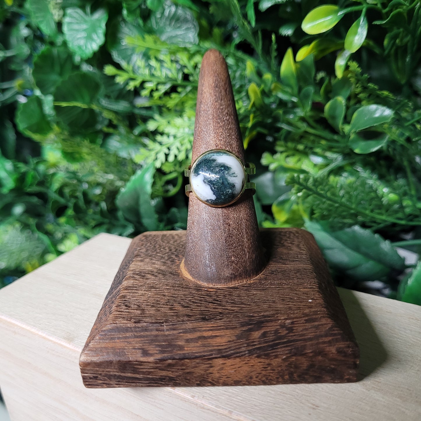 Moss Agate Ring