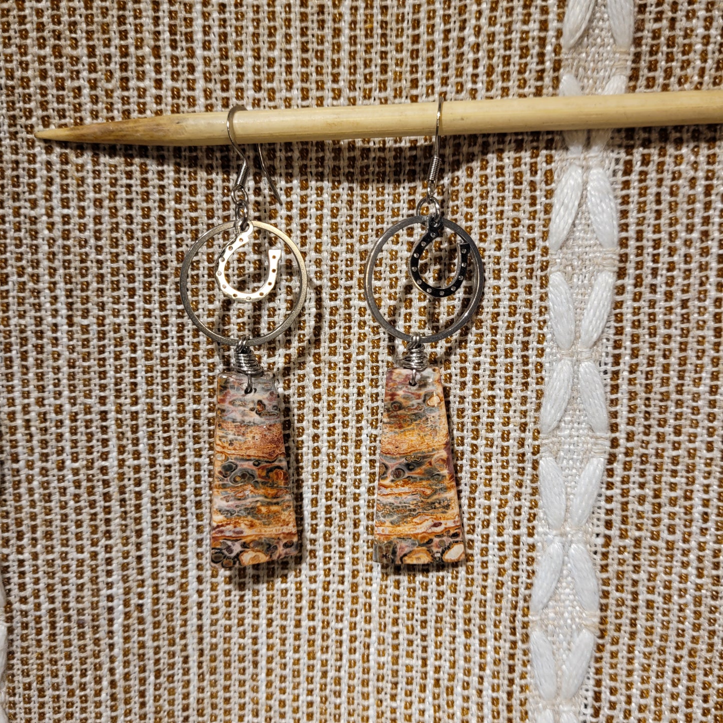 Leopardskin Jasper Earrings