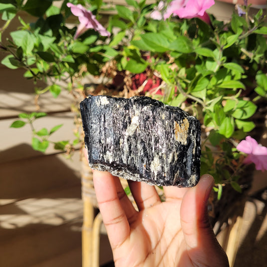 Black Tourmaline Crystal Chunk