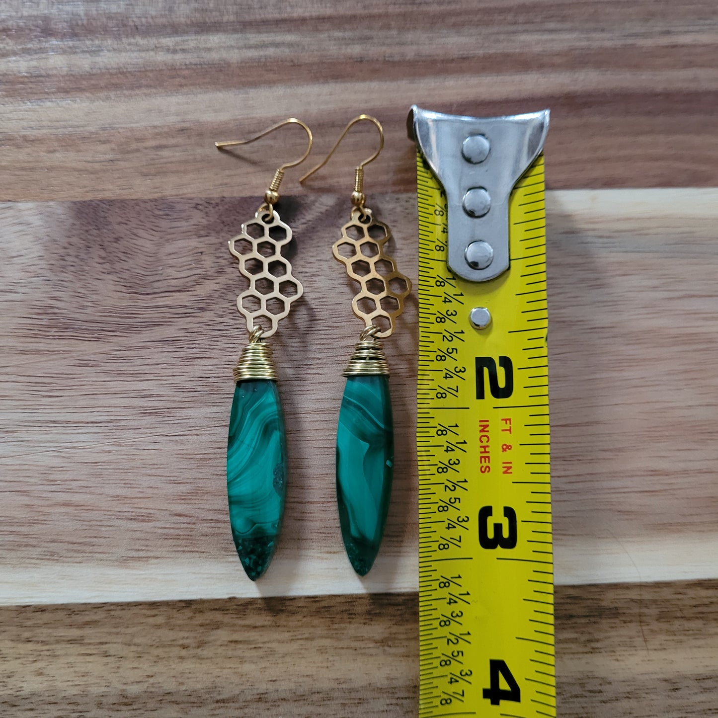 Malachite Earrings