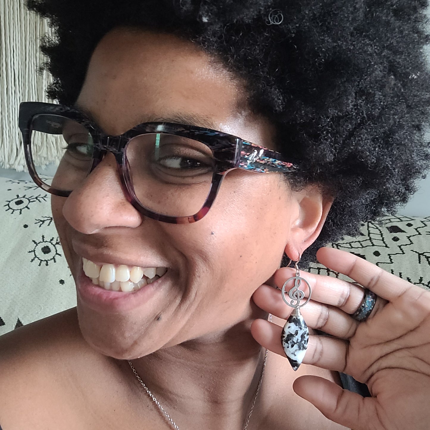 Zebra Jasper Earrings