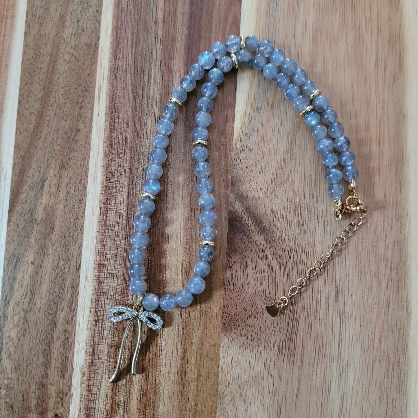 Labradorite Bow Necklace