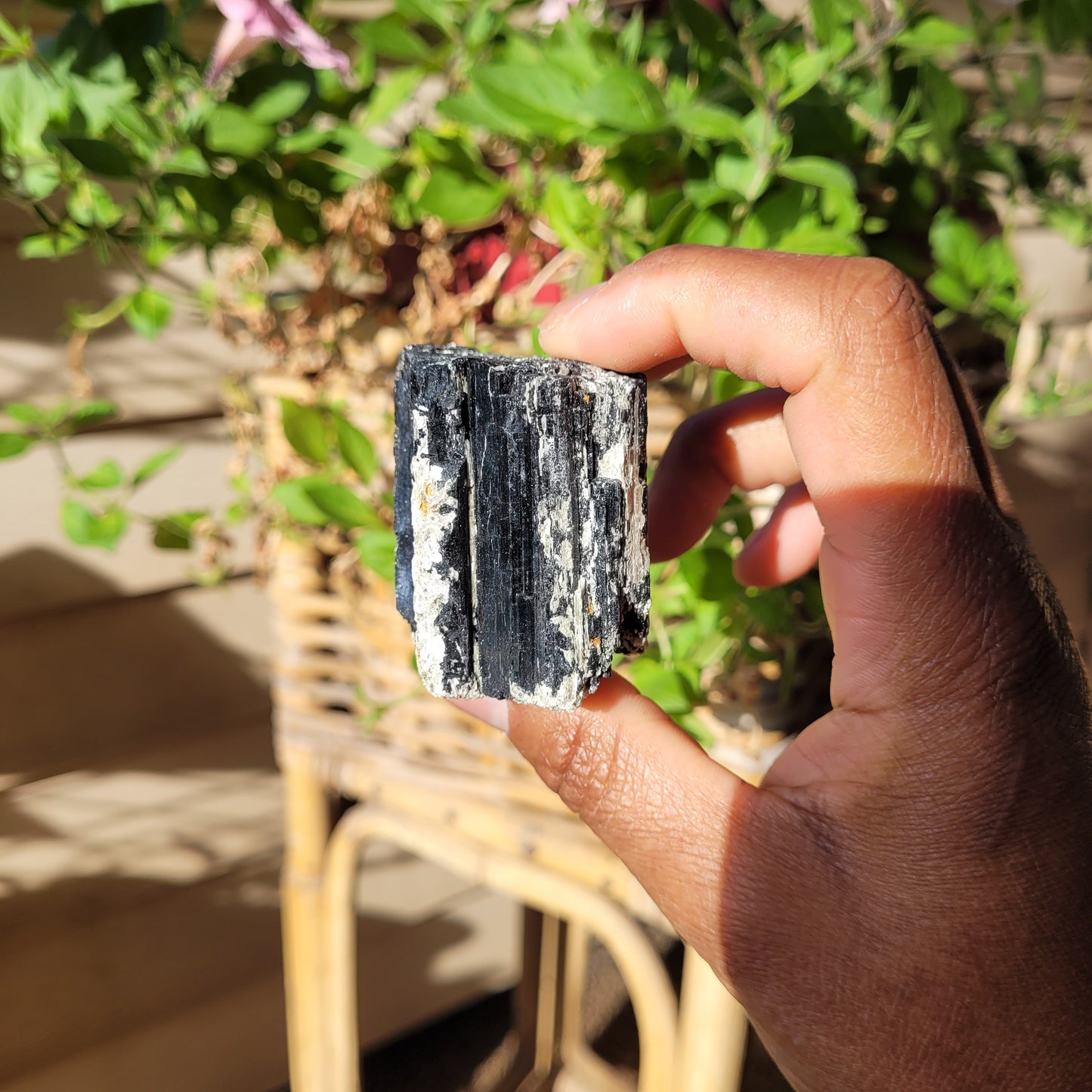 Black Tourmaline Crystal Chunk