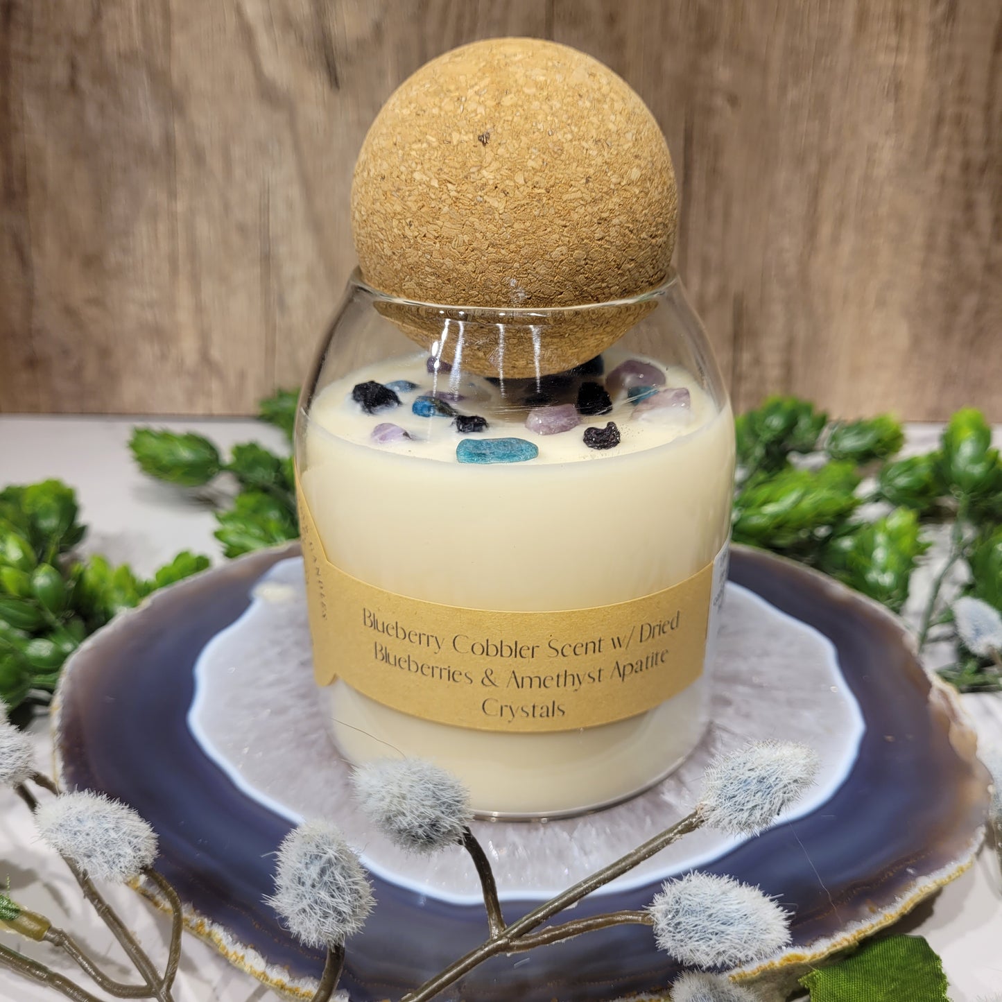 Blueberry Cobbler Soy Crystal Candle