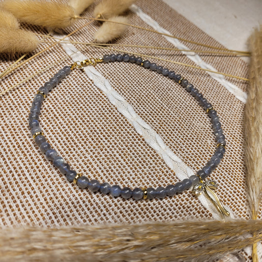 Labradorite Bow Necklace