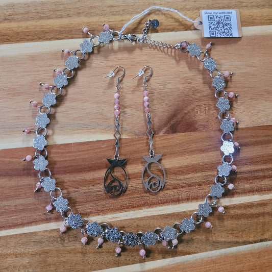 Rhodocrosite Jewelry Set