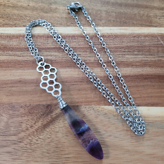 Rainbow Fluorite Necklace