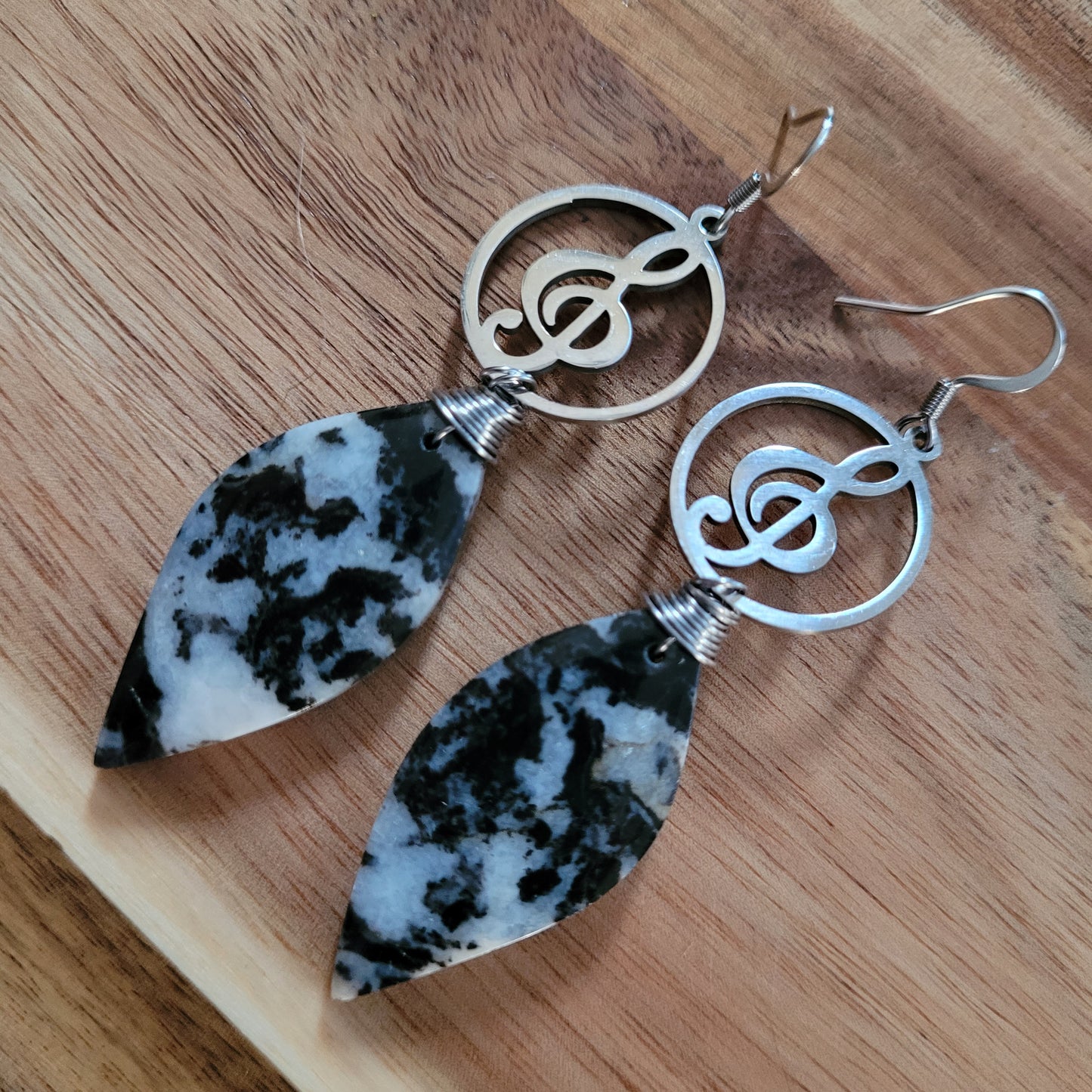 Zebra Jasper Earrings