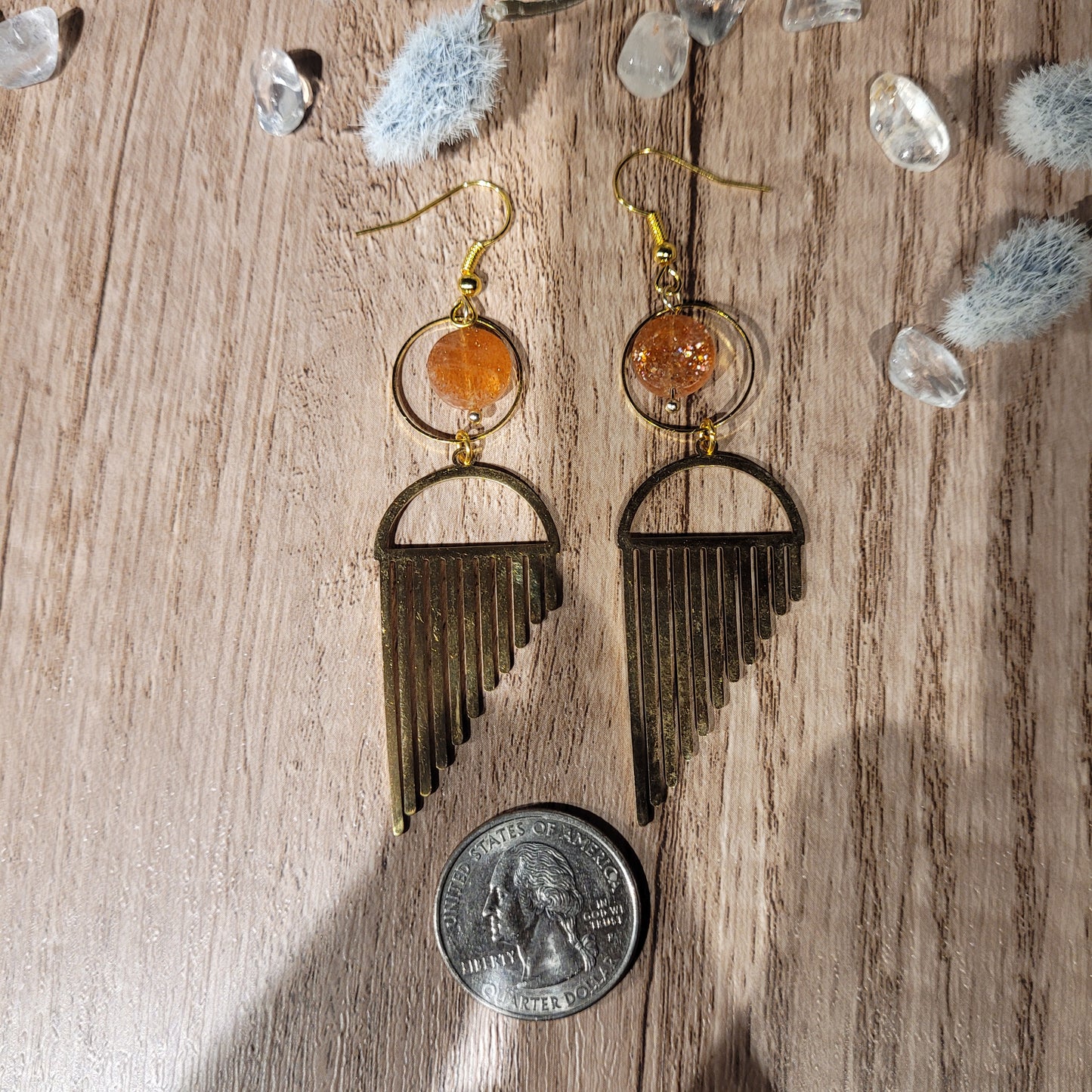 Sunstone Earrings