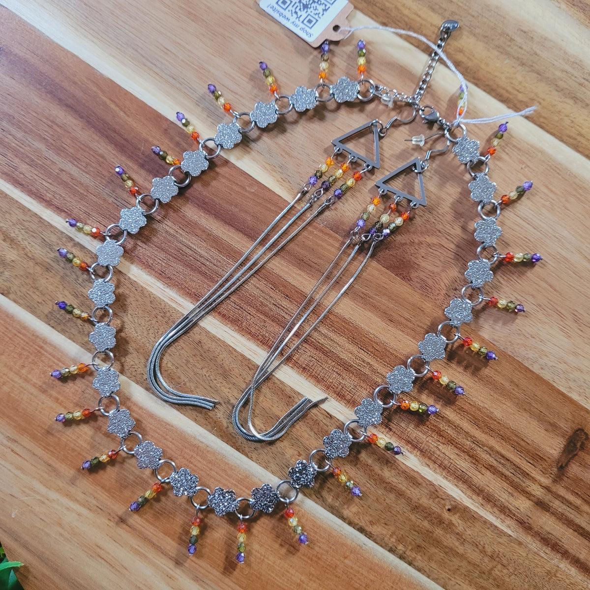 Rainbow Cubic Zirconia Jewelry Set