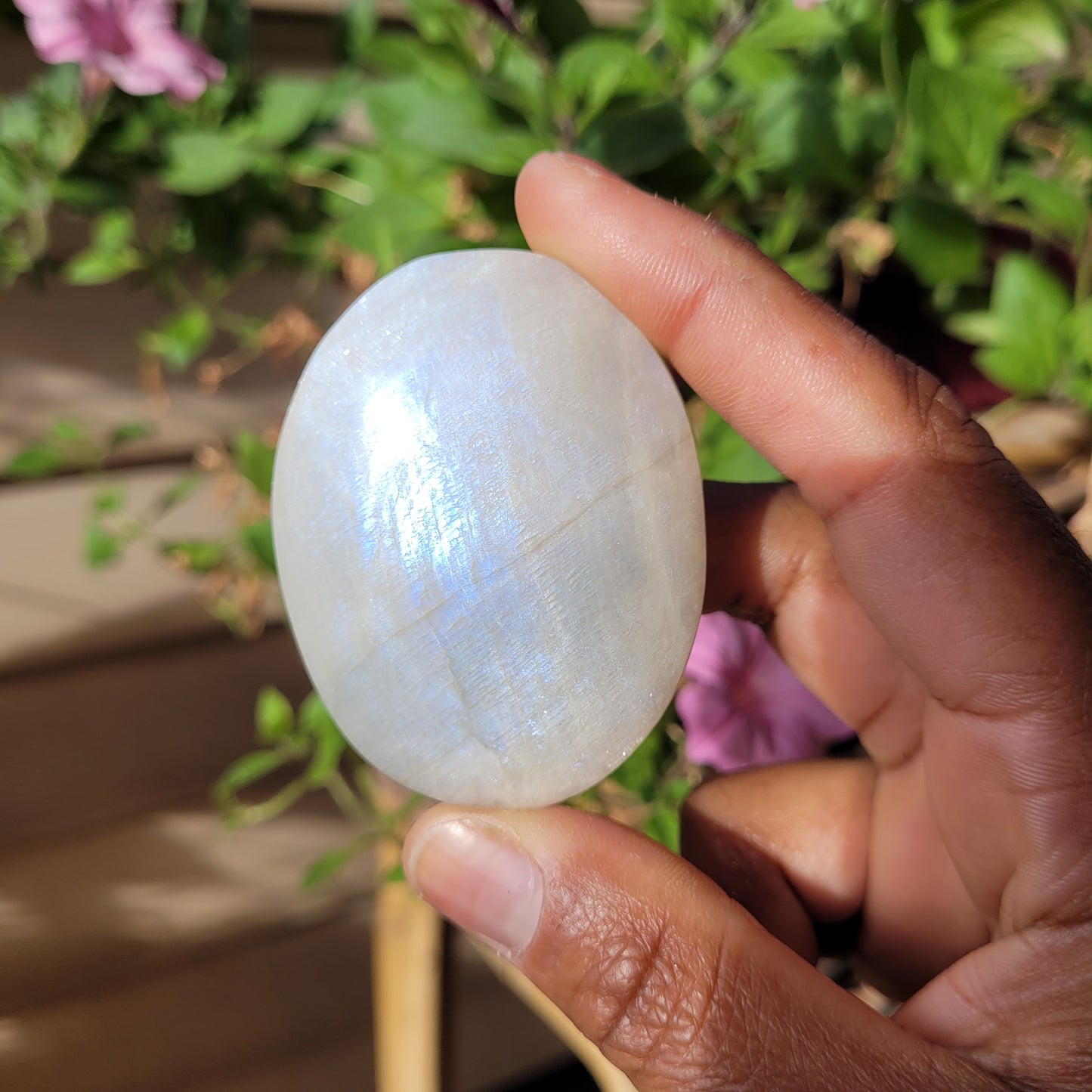 Rainbow Moonstone Palmstone