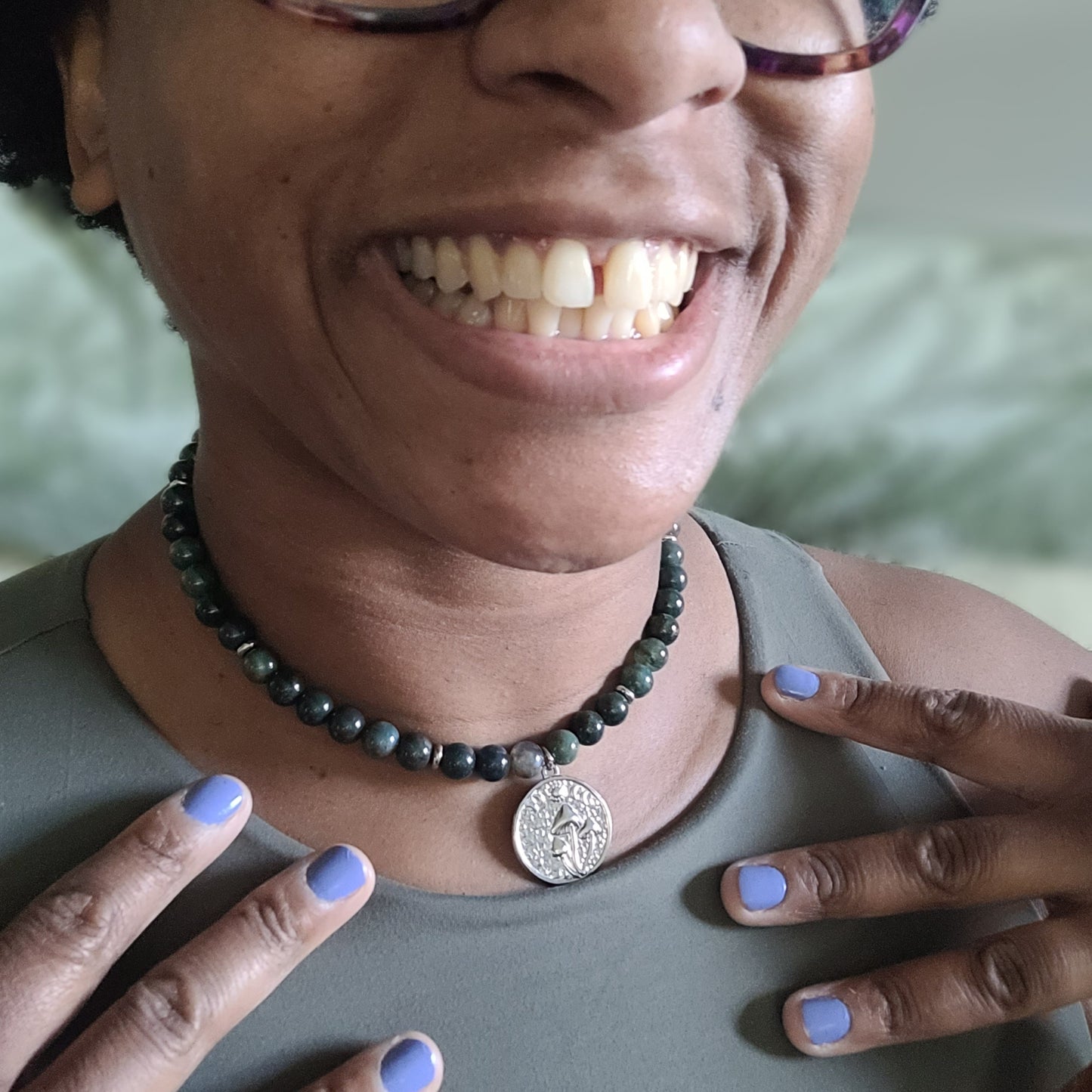 Moss Agate Necklace
