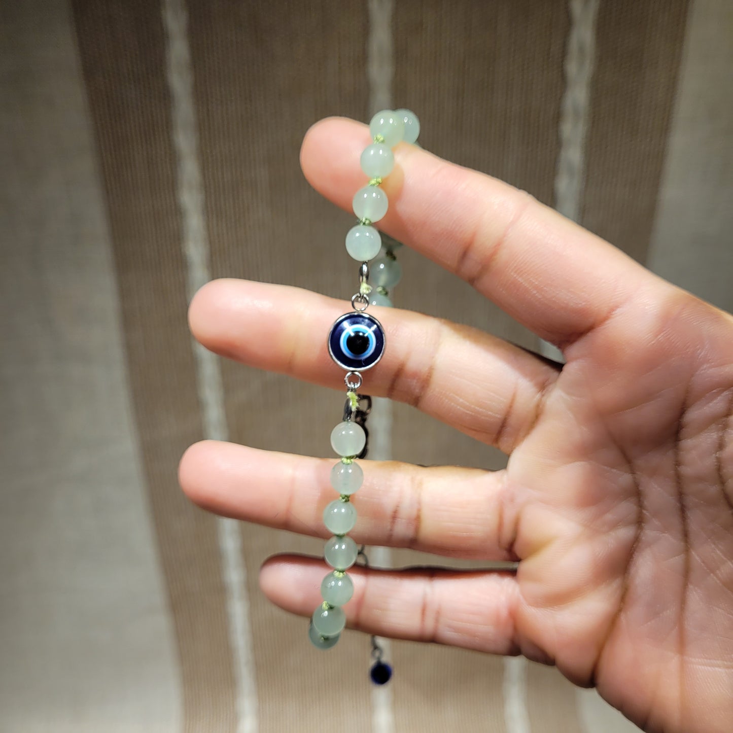 Green Aventurine Evil Eye Anklet