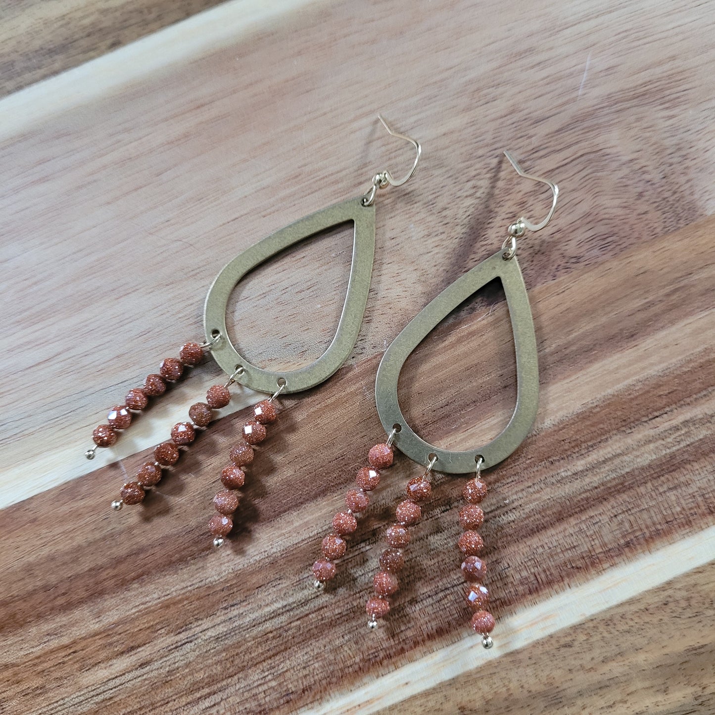 Goldstone Earrings