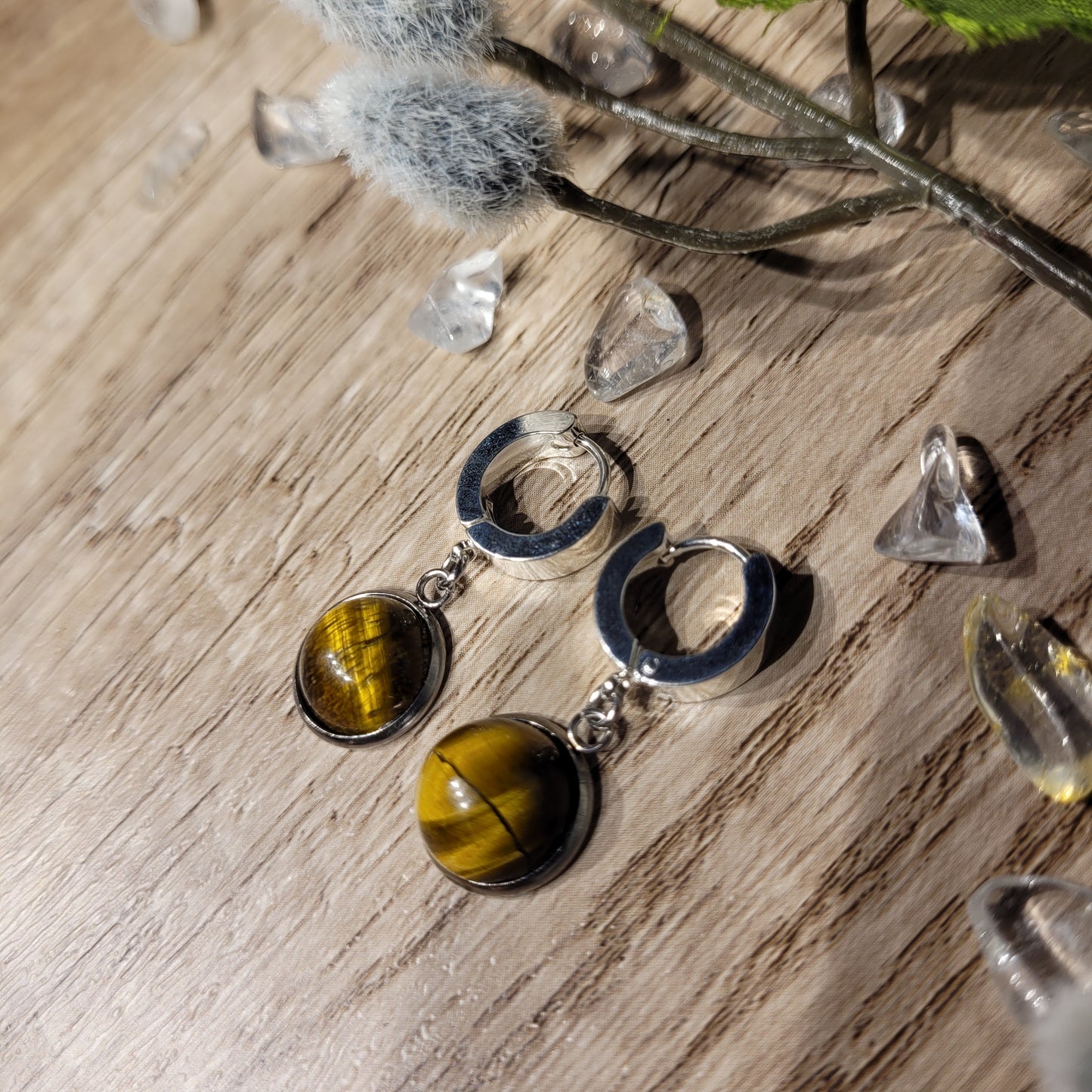 Tigers Eye Earrings