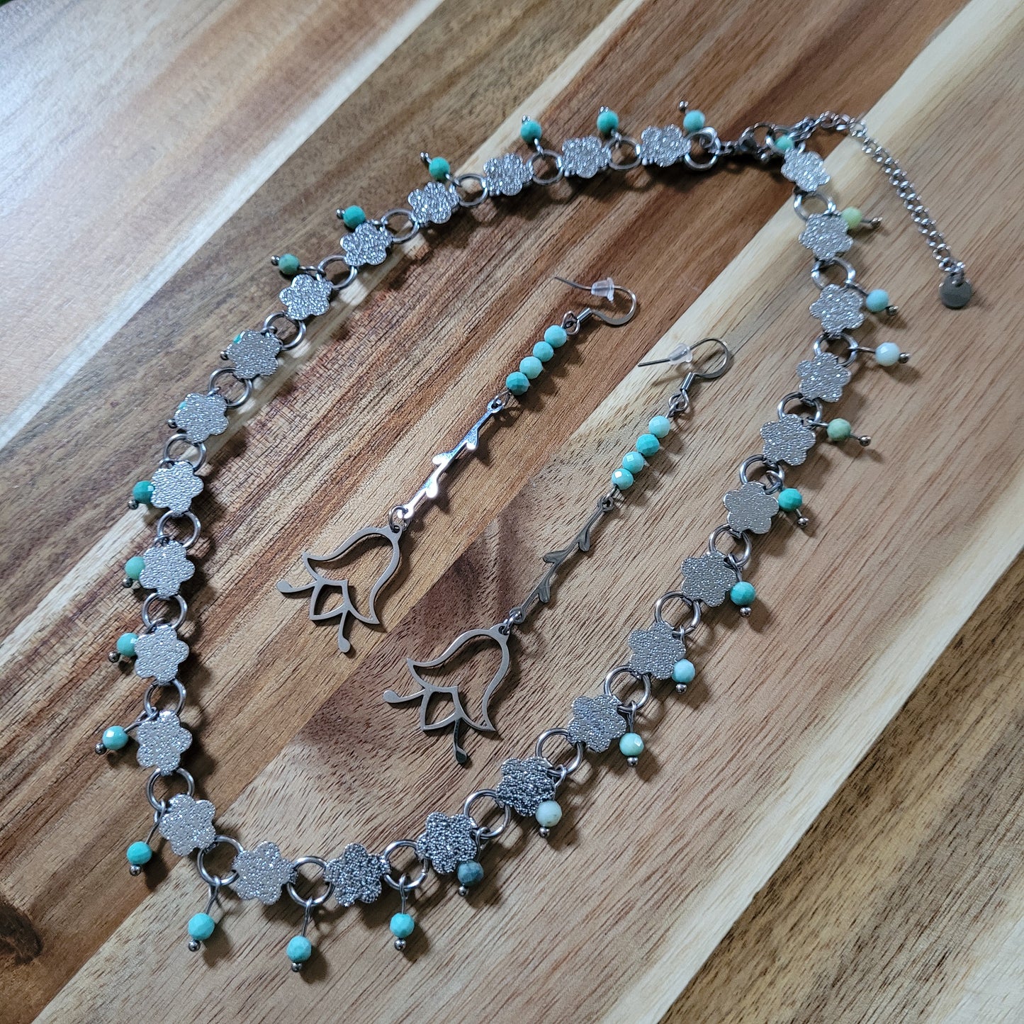 Chrysoprase Jewelry Set
