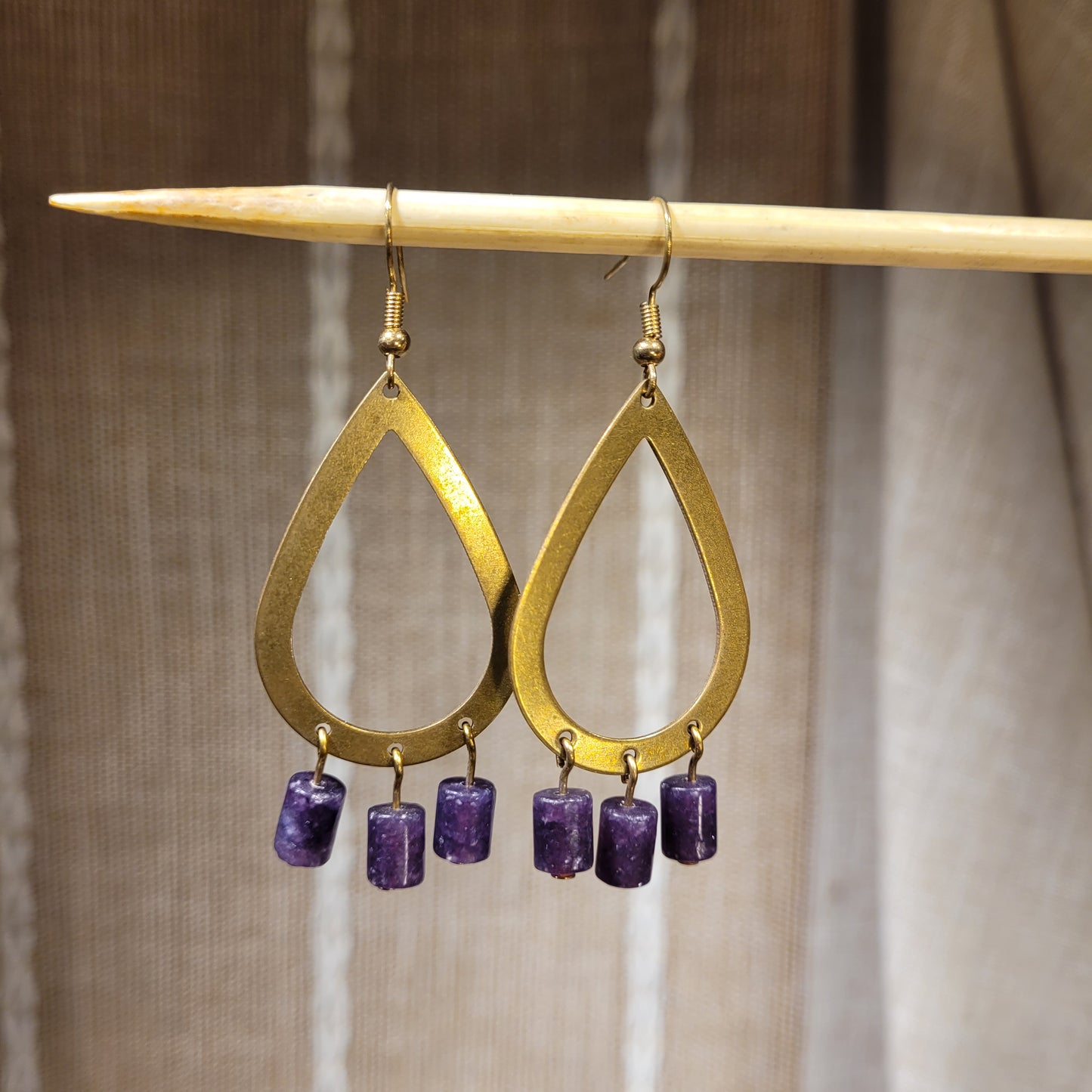 Lepidolite Earrings