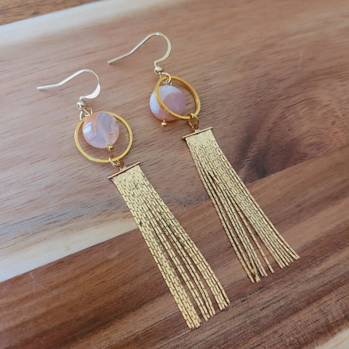 Flower Agate Earrings