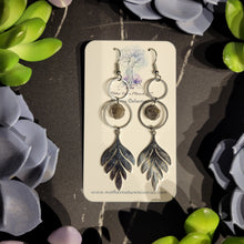 Load image into Gallery viewer, Black Moonstone Earrings
