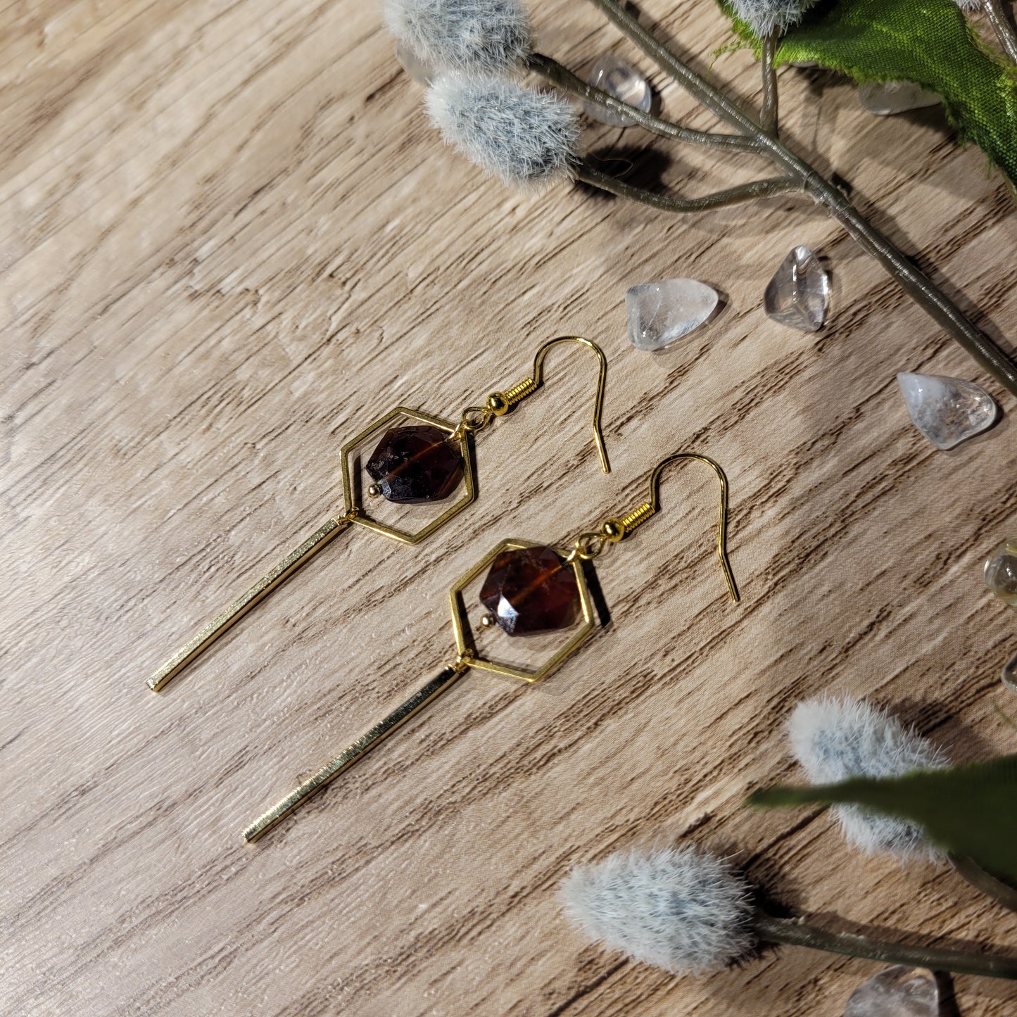 Hessonite Garnet Earrings