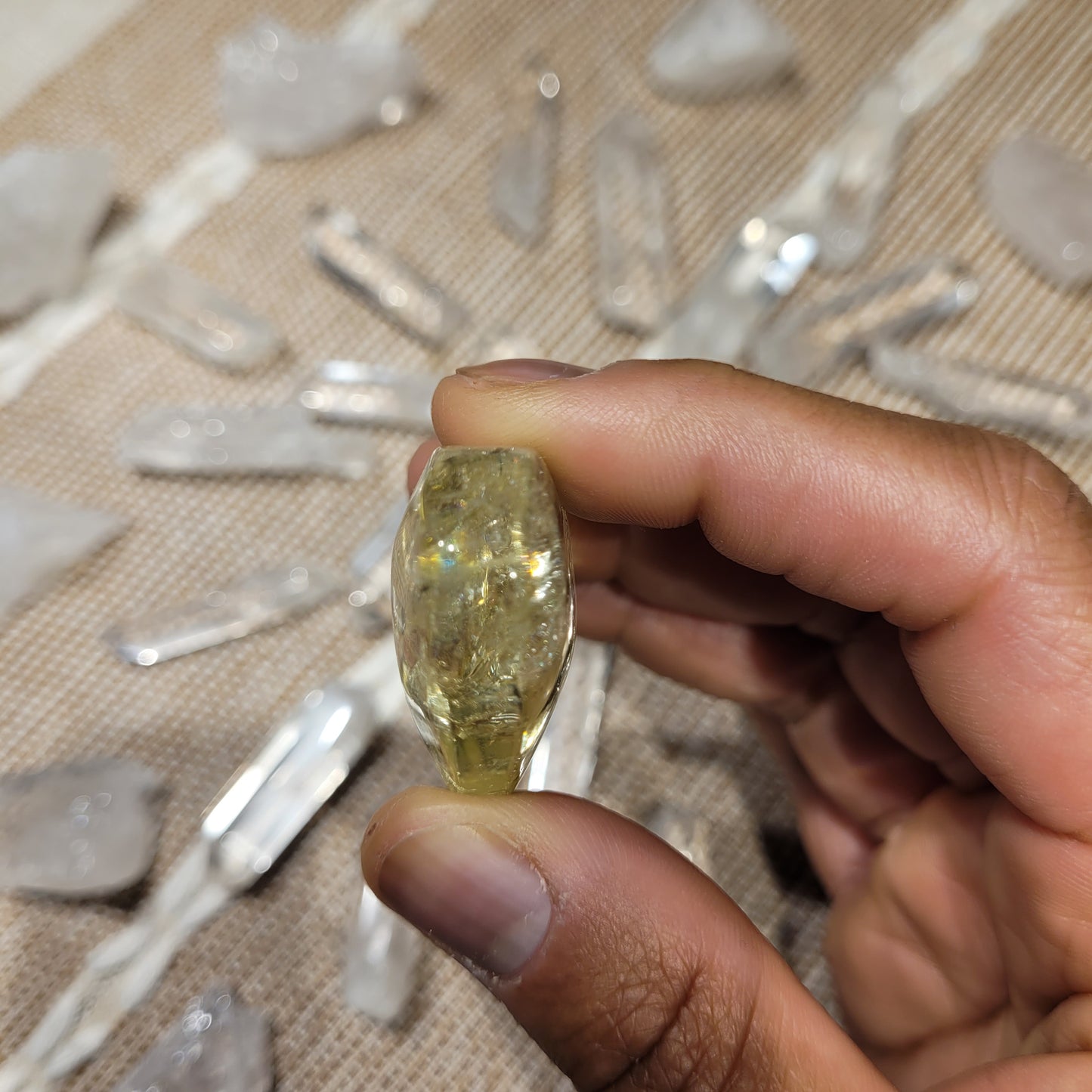 Lemon Quartz Heart